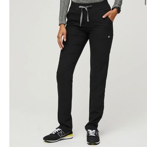 Figs black Yola waist banded pants